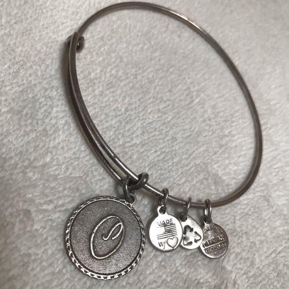 Alex and Ani Bracelet with “O” Charm - Picture 2 of 5